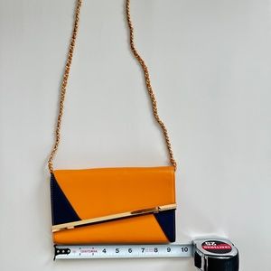 Charles & Keith Clutch Handbag with removable chain And With Tag